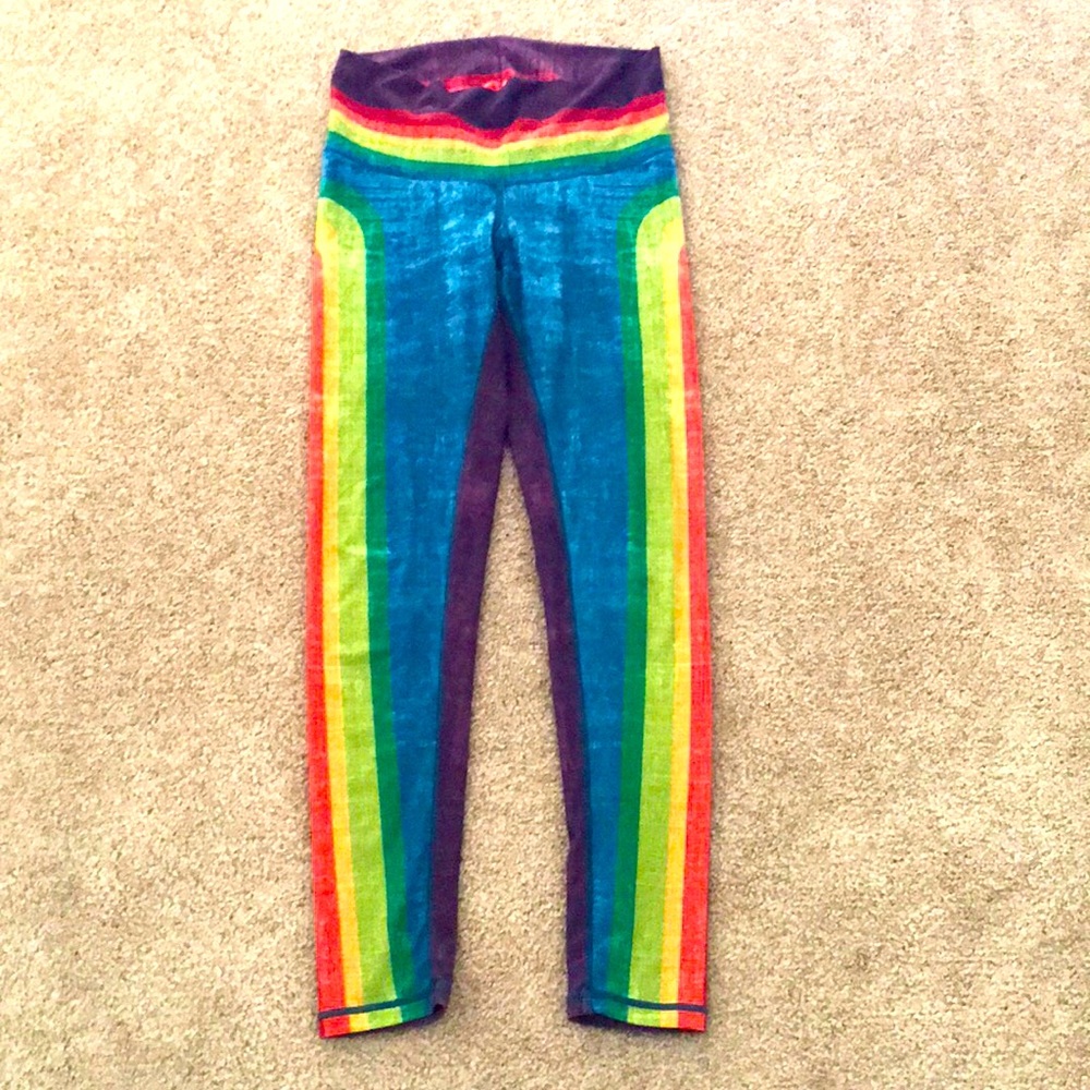 Niyama Sol Retro Rainbow Barefoot Leggings